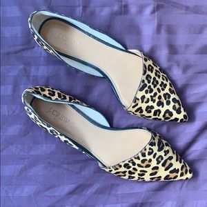 J.Crew Leopard Pointy Toe Flats